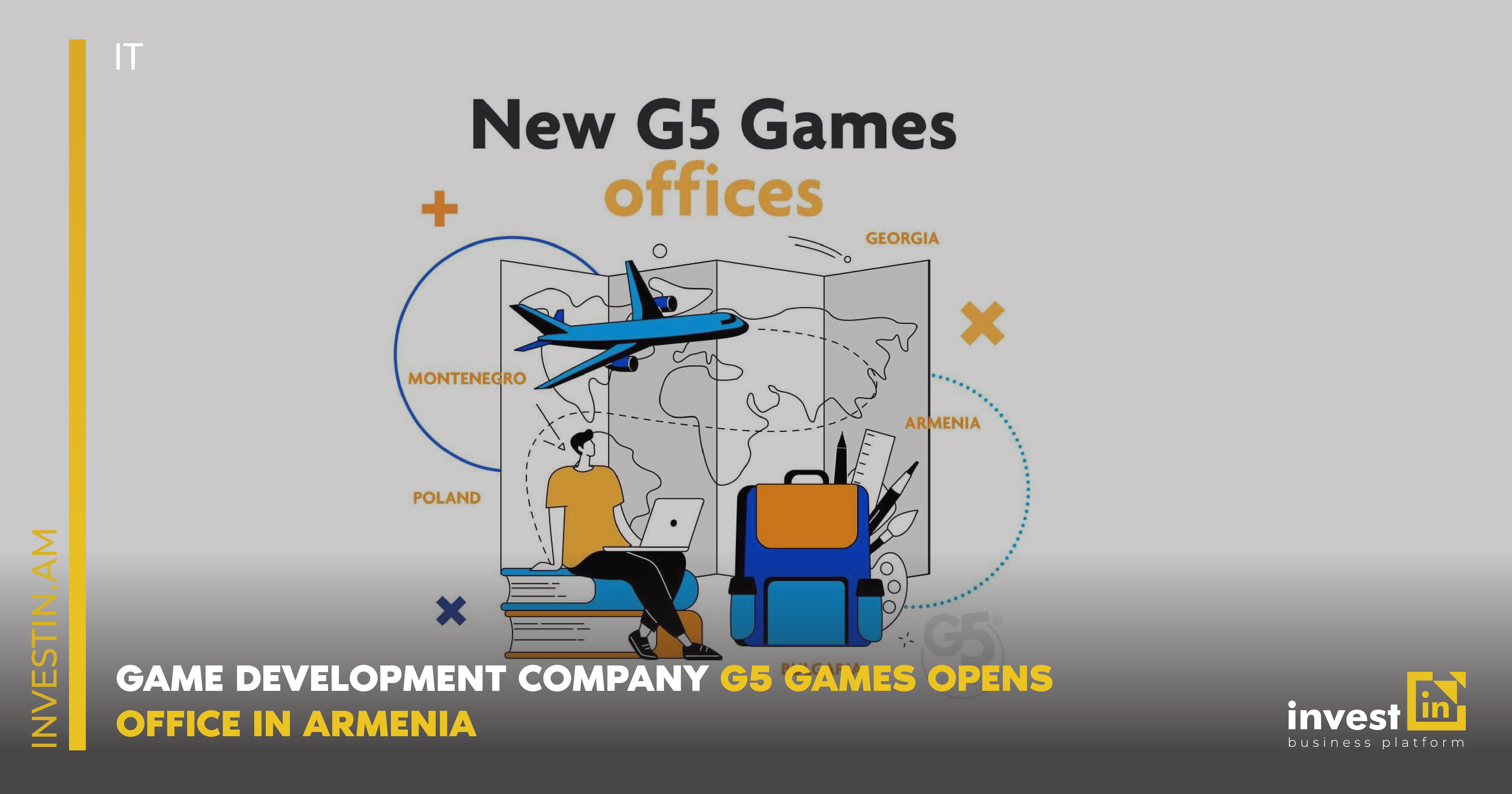 Компания по разработке игр G5 Games открывает офис в Армении