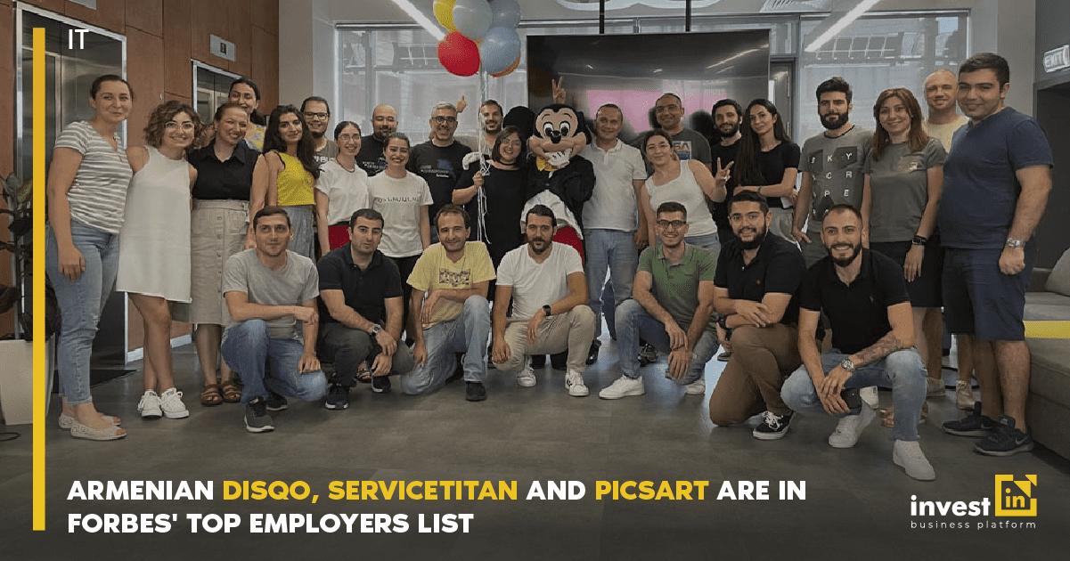 Armenian DISQO, ServiceTitan, and Picsart entered the list of the US